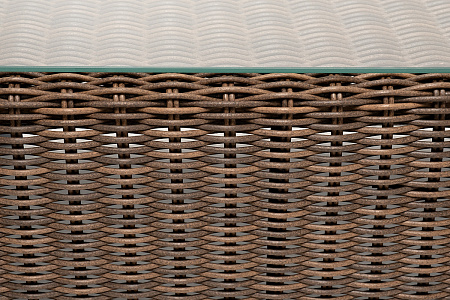 "Боно" журнальный столик из искусственного ротанга, цвет коричневый