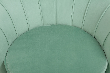 Низкие кресла для дома Дизайнерское кресло ракушка зеленое Pearl green