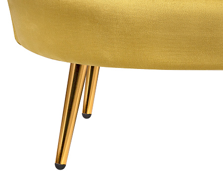 Двухместные диваны Дизайнерский  диван ракушка Pearl double yellow желтый