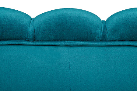 Двухместные диваны Дизайнерский диван ракушка  Pearl double marine velvet сине-зеленый