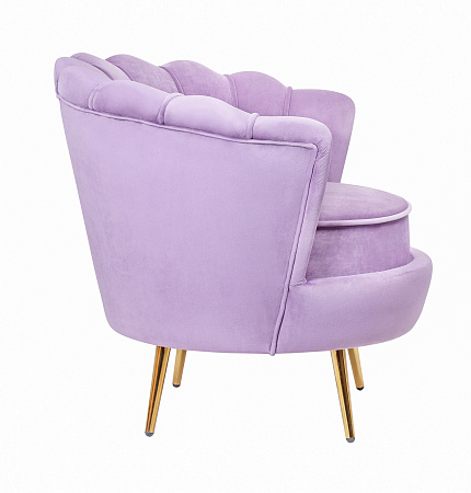 Низкие кресла для дома Дизайнерское кресло ракушка  фиолетовое Pearl purple