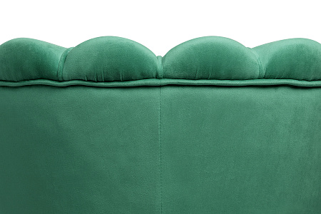 Низкие кресла для дома Дизайнерское кресло ракушка Pearl green v2 зеленый