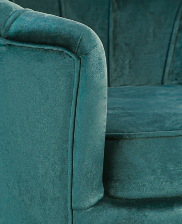 Низкие кресла для дома Дизайнерское кресло ракушка  Pearl marine Сине-зеленый