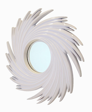 Дизайнерские настенные зеркала Tornado white